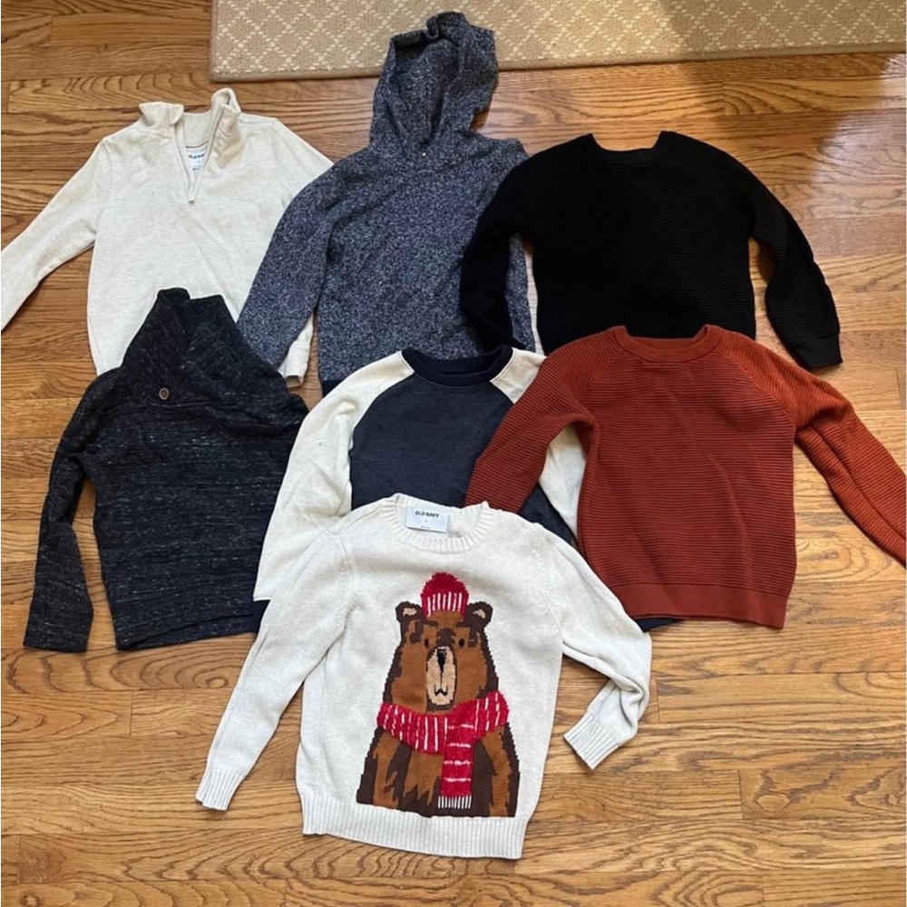 7 Kids Sweaters size 5T & 5-6